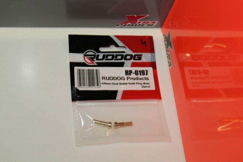 4/5mm Dual Bullet Gold Plug Male    RP-0197