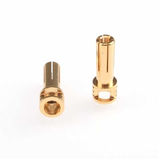 Ruddog 5mm Gold cooling Head Bullet Plugs    RP-0310