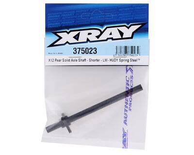Xray X12 Rear Solix Axle Shaft Shorter LW Hudy Steel 375023