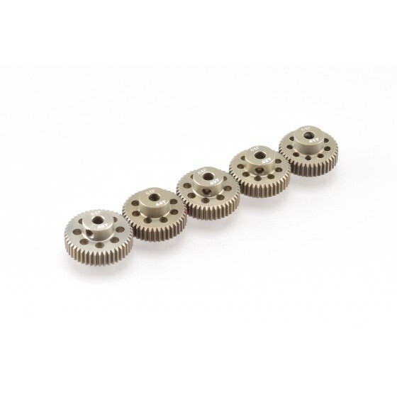 RUDDOG 64dp Aluminium Pinion 5-pack (41, 42, 43, 44, 45T)    RP-0111