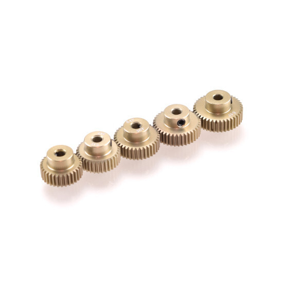 RUDDOG 64dp Aluminium Pinion 5-pack (32, 34, 36, 38, 40T)    RP-0049
