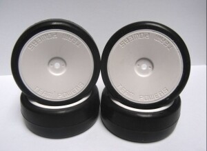 TEAM POWERS 1:10 Touring Car Rubber Spoke Tire Set (Pre-Glue, 26R, Carpet) TPR-TPG2604-CH