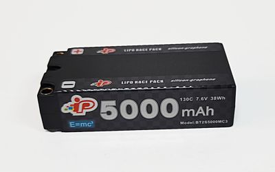Intellect Graphene 2024 &quot;MC3&quot; Hi Power Shorty 5000mAh 7.6V 2S 130C HV LiPo (5mm, 205g)
