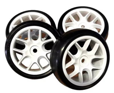 Ride TR09 Slick Tire (gordel) 10-spaaks velg, compleet wiel verlijmd (4)   36086