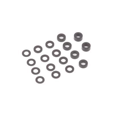 U4314  SPEED PACK - Alloy Black M3 Washers - 18pc