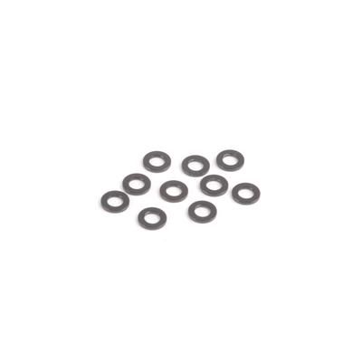 U7709  M3 Black Alloy Washers 0.75mm (pk10)