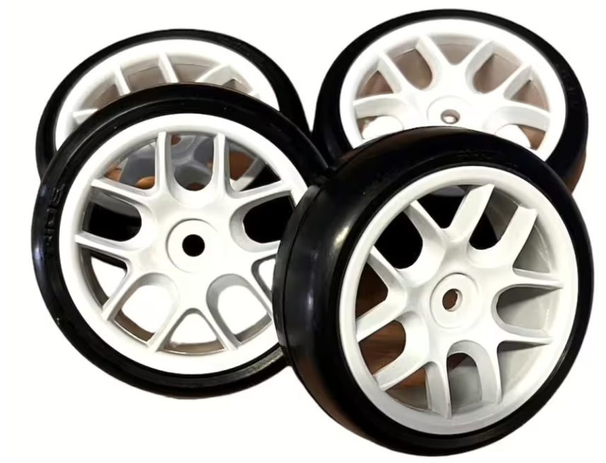 Ride TR09 Slick Tires (belted) on 10-Spoke Wheel, NOT GLUED!!!