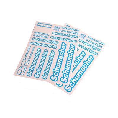 U8587 Schumacher Decal Sheet - Neon Blue - pk2