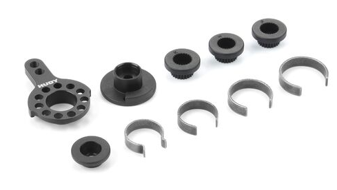 HUDY Alu Vaste Servo Saver 1/10 TC &amp; FWD - Set 293352