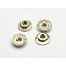 U7400 Titanium Low Profile M4 Serrated Nut