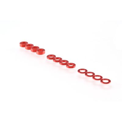 RUDDOG 3mm ringenset rood (0,5mm/1,0mm/2,0mm)