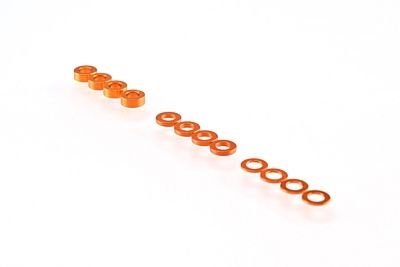 RUDDOG 3mm Washer Set Orange (0.5mm/1.0mm/2.0mm) RP-0110-ORA