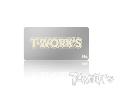 T-Work's korte batterijgewicht 20 g (43x92 mm) TA-135-B-20