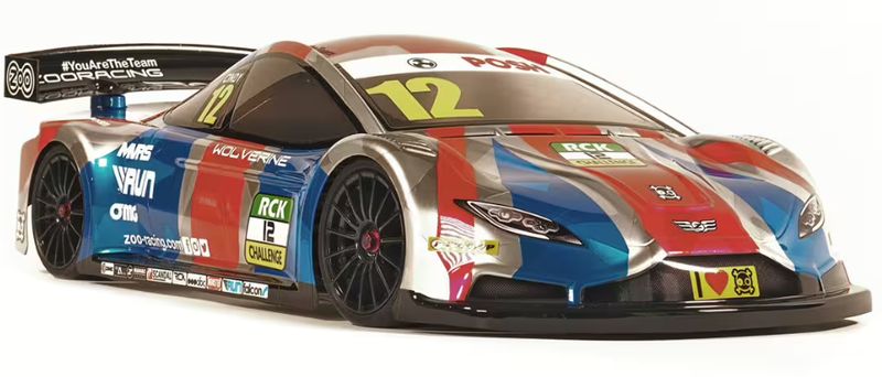 ZooRacing Wolverine MAX Touring Car Body - 0.4mm Regular   ZR-0015-04