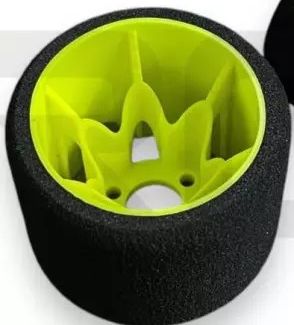 Mobgums REAR on Yokomo rim SILVER