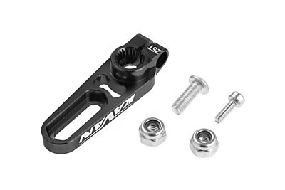 MIBO Aluminum Adjustable 12-22mm Servo Horn 25T (Black)    MB-2411B