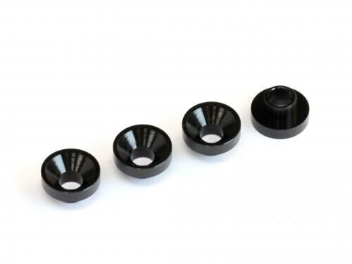 MR33 Aluminum Servo Washer 3,0 x 7,5mm - Black  MR33-ASW-BK