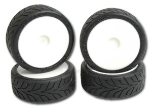 Shimizu D01J Dunlop Wet Pre-Glued Tyres (4pcs)     XG-RAIN