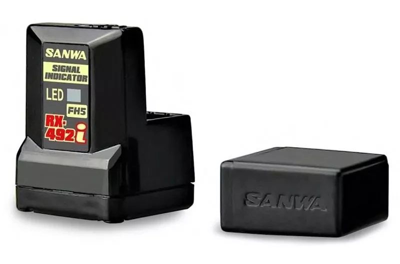 Sanwa RX-492i Receiver (FH5/FH5U) with Signal Indicator and Internal Antenna Sanwa RX-492i Receiver (FH5/FH5U) with Signal Indicator and Internal Antenna