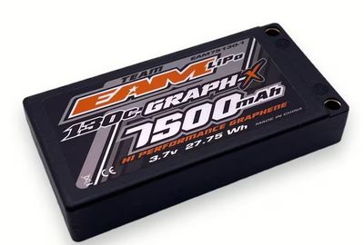 Team EAM Graph-X 7500mAh 1S Hardcase Shorty LiPo 130C 3,7V - 156g
