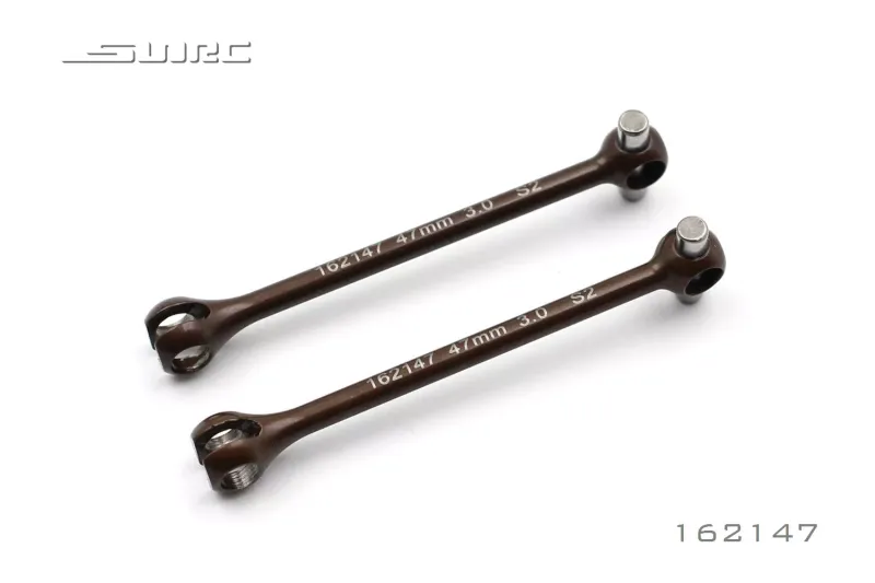 SNRC 162147 1/10 RC Accessories UNIVERSAL CVD DRIVE SHAFT-SPRING STEEL 47mm 3.0PIN(2)