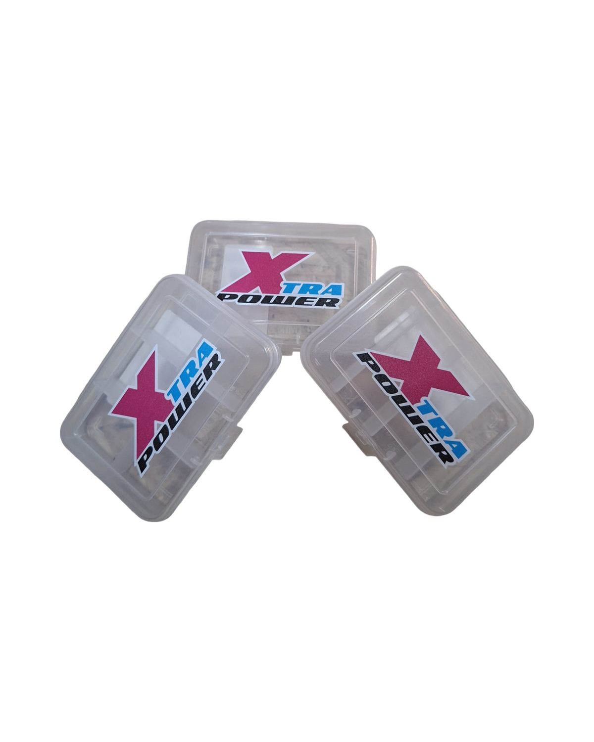 Xtrapower assortiment 3 small different boxes each 91x66x21mm