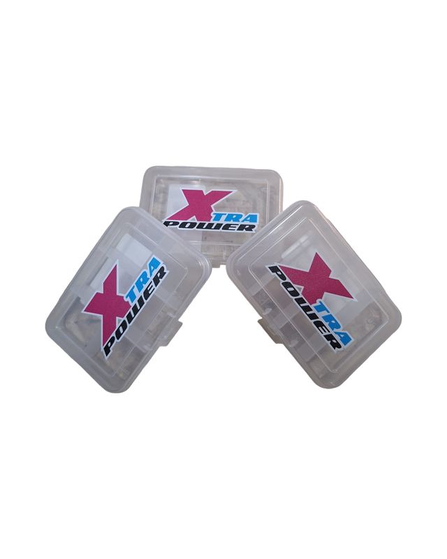 Xtrapower assortiment 3 small different boxes each 91x66x21mm