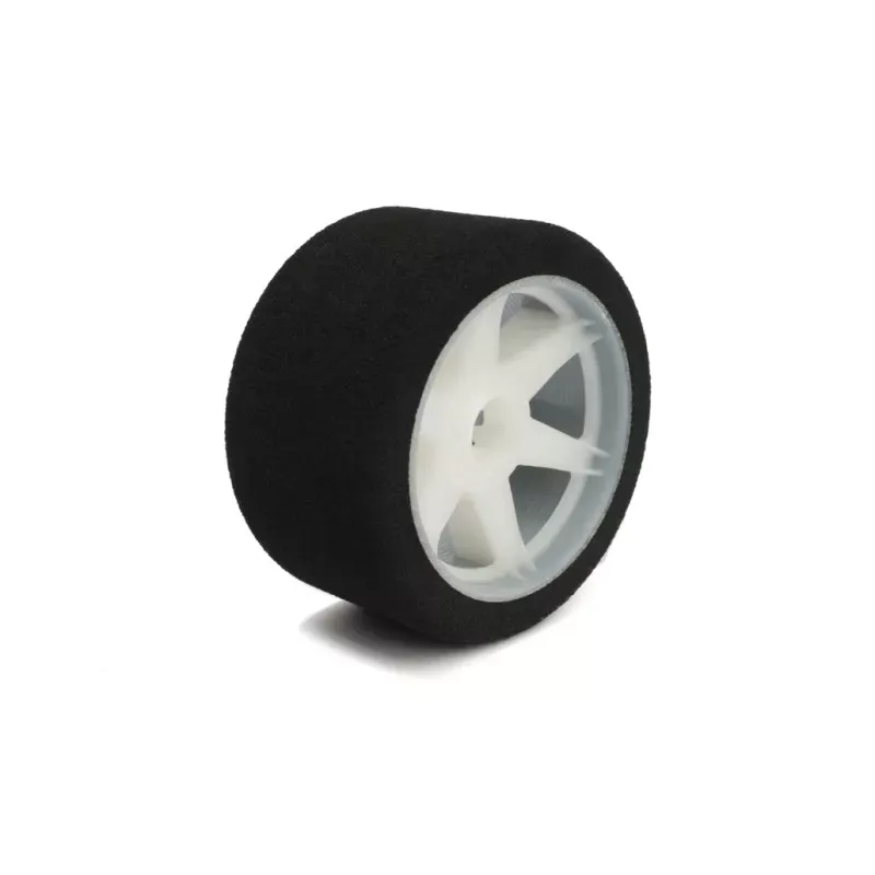 HOTRACE PAIR OF FRONT TYRES 1\8 SHORE 32 ON LIGHT RIMS - 69mm - 004-0031-6