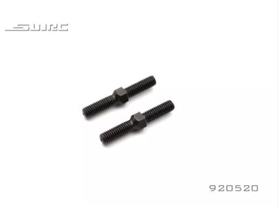 SNRC 920520 1/10 RC Accessories M3x20mm H3mm ROD STEEL BLACK(2)