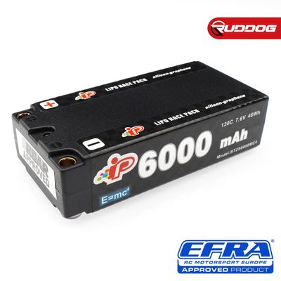 Intellect MC4 6000mAh 130C 7.6V High Power Graphene Shorty Pack LiHV IP-BT2S6000MC4