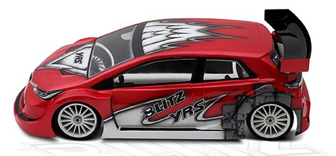 Team Titan BLITZ YRS Fronti 190mm (0.5 mm) Hatchback Clear Body 60229