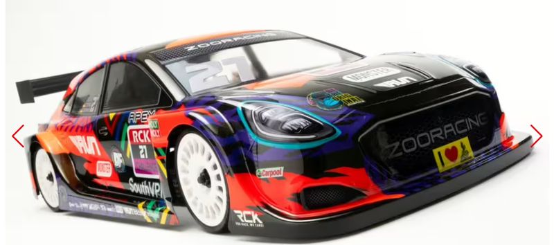 ZooRacing APEX 1:10 FWD Car 190mm Body (clear) 0,7mm