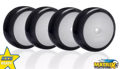 Matrix 1:10 EP Z36 Rubber Tire Preglued Asphalt (4) ETS Stock   MX-EPCZ036