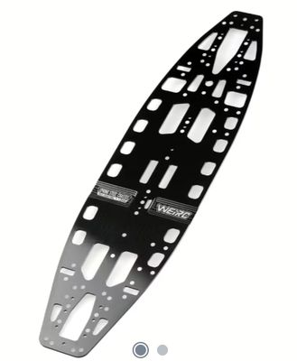 WeiRC DLC Steel Chassis 1,2mm for ARC A11 (139g) - Black WEI-SC-A11-DLC