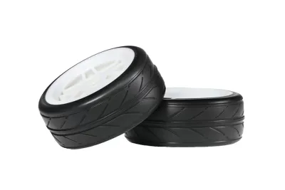 2 pieces - RC Tire 12mm Hex Hub Rubber For 1/10 Scale RC On-road Touring Cars 10417
