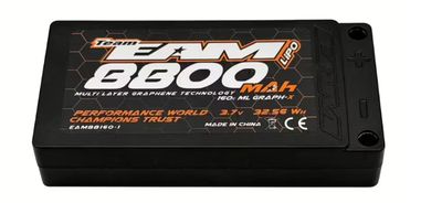 Team EAM - Multi Layer Graph-X 8800mAh - 160C - 3,7V - 163g - 1S 1:12 LiPo Team EAM - Multi Layer Graph-X 8800mAh - 160C - 3,7V - 163g - 1S 1:12 LiPo