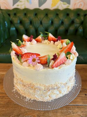 White chocolate & coconut cakes