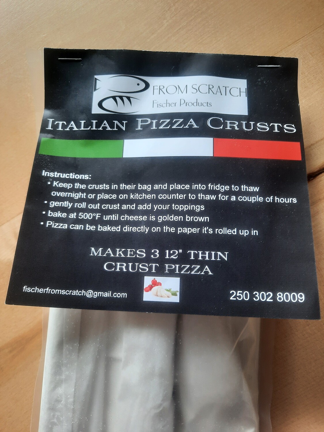 Frozen Ready To Use Thin Pizza Crusts