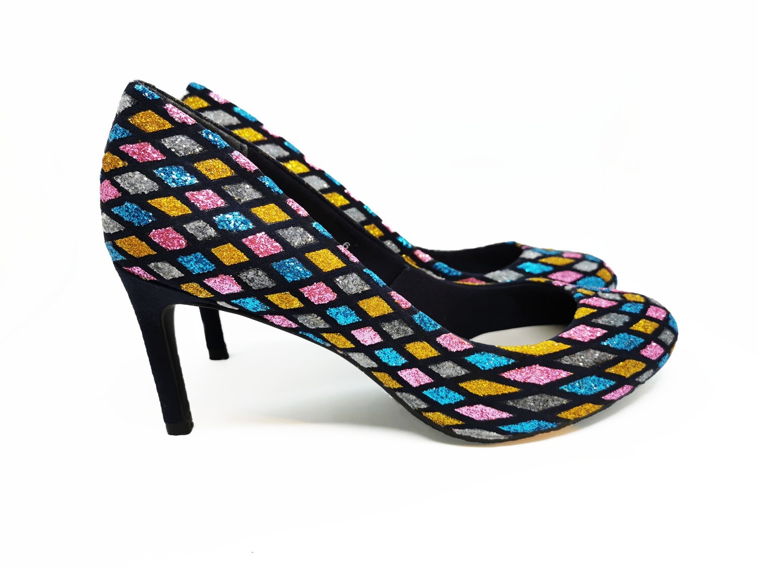 Baku&#39; Checkered Heels