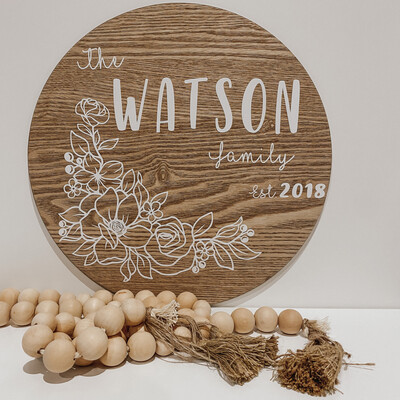 Family Name Sign 