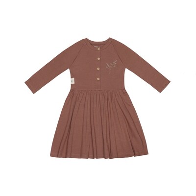 Little Indians - Dress Wild Flower - Warm Sand Rib Little Indians - Dress Wild Flower - Warm Sand Rib