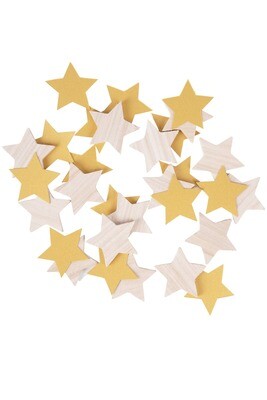 Zusss - Tafelsterretjes Hout/Papier Goud Glitter Zusss - Tafelsterretjes Hout/Papier Goud Glitter
