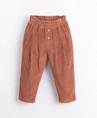 Play Up - Corduroy Trousers In Organic Cotton - Paper