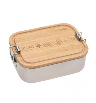 Lässig - Lunch Box - Stainless Steel - Bamboo - Garden Explorer
