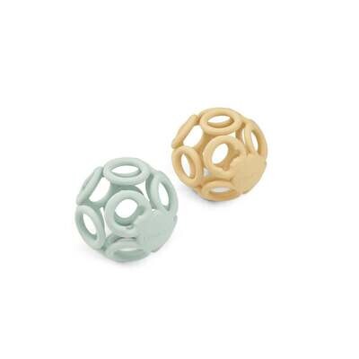 Liewood - Teether Ball - Silicone 2 pack - Jojoba/Dusty Mint Mix