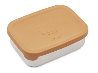 Liewood - Lunchbox - Stainless Steel Beox /Silicone Lid - Mr. Bear Almond