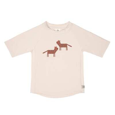Lassig - Short Sleeve Rashguard - 2 Tigers Offwhite/Rust Lassig - Short Sleeve Rashguard - 2 Tigers Offwhite/Rust