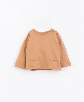 Play Up - T-shirt with long sleeves in natural fibers - Braid