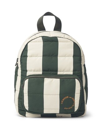 Liewood - Sage Backpack Printed - Stripe: Hunter Green/Sandy