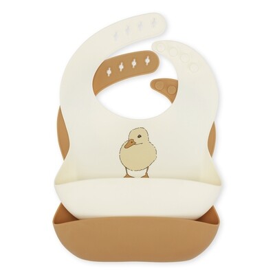 Konges Slojd - 2 Pack Silicone Bibs - Duckling